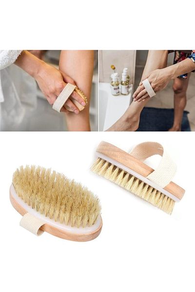 Neler Geldi Neler Natural Horsehair Brush Handheld Cellulite Brush Face Brush
