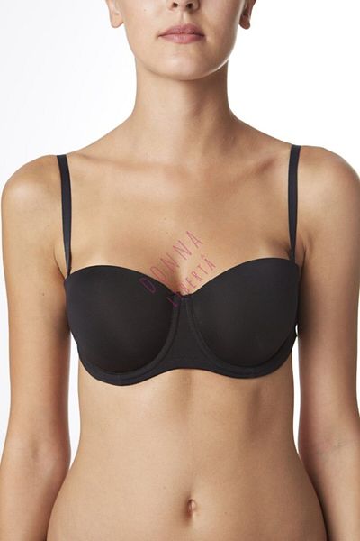 MİSS CLAİRE Γυναικείο σουτιέν Basic Strapless Basic σουτιέν με επένδυση από σύρμα 11-132