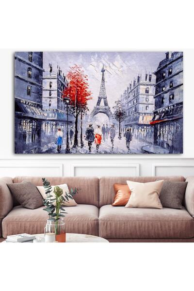 Sebenta Extra Dev Boyut Paris Eiffel Kanvas Tablo (100cm X 150cm)