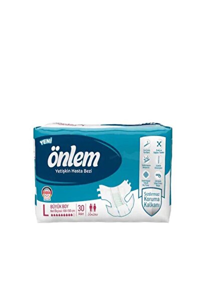 ÖNLEM Belbantlı Yetişkin Hasta Bezi Large Beden 30 x 2 Paket