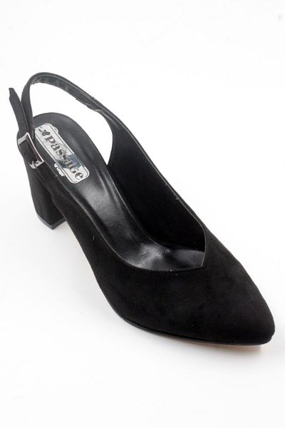 PASSAGE SHOES 6131 Черни велурени дамски сандали
