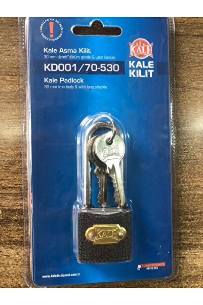 Kale Kilit Kale Uzun Kancalı Gri Asma Kilit 30 Mm