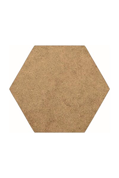 saray lazer Ahşap Boyanabilir Supla Altıgen 30x30-6 Adet