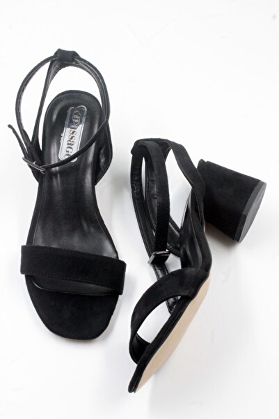 PASSAGE SHOES 6130 Black Suede Women's Sandals