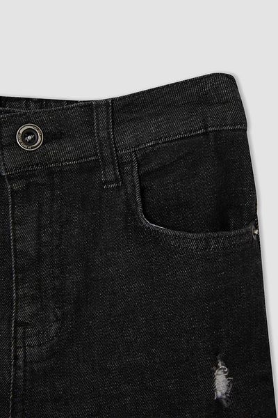 DeFacto Boy's Dad Fit Ripped Detailed Jean Trousers