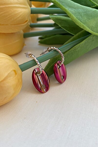 Leerybee الكروم الفوشيه اللون الأصفر أقراط بحار عقدة مضادة للحساسية