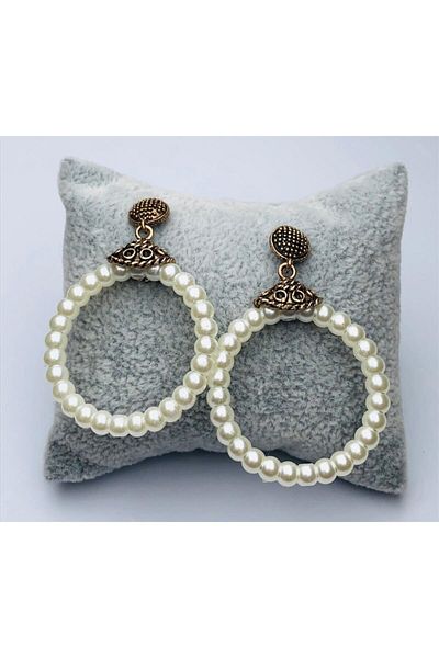Ceso Accesories New Season Bronze Pearl Earrings
