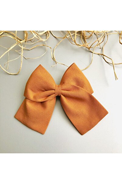 seyranat Καφέ μονόχρωμο αυτόματο κλιπ με φιόγκο ποιότητας γυναικείο κλιπ μαλλιών