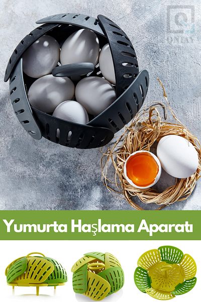 QNİAY سلة طهي البيض الفاخرة العملية الجديدة القابلة للطي، النظام الغذائي الصحي للخضروات والفواكه