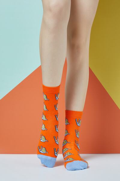 The Socks Company Șosete de damă multicolore cu modele Happy Snails