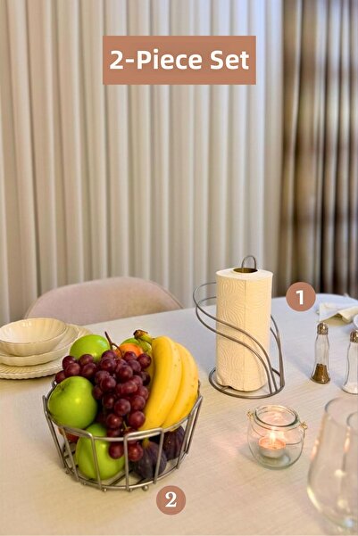 Edora Home Set of 2 Matte Silver Swan Napkin Holder Oval Corner Fruit Basket ...