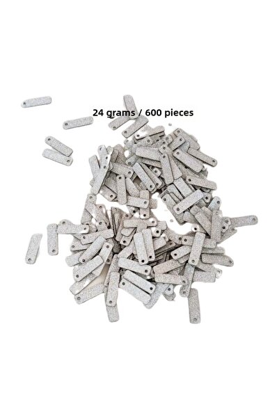 Generic Brand ماتي الأبيض 15x5mm الدانتيل التطريز الكتابة خلخال مساء اللباس ا...