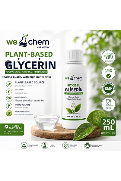WE CHEM جليسرين نباتي طبيعي عالي الجودة 250 مل