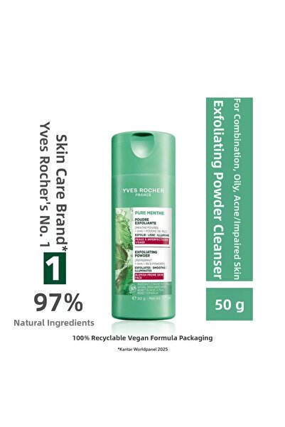 Yves Rocher Powder Peeling Cleanser Aha-Combination/Oily/Acne-Prone Skin -Pur...
