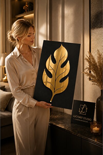 LucitART Masă de pictat din plexiglas cu oglindă aurie |   25cmX35cm |   Deco...