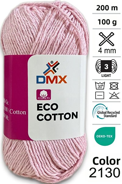Diva İplik Eco Natural Cotton-Koton İp-Pamuk-2130 Roz pudră