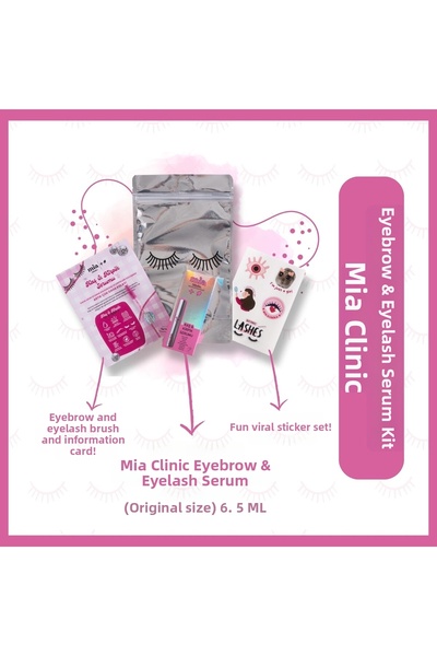 mia klinika Water-Based Strengthening Eyebrow & Eyelash Serum Kit