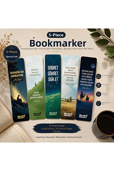 Siyer Yayınları Hidayet Işığı Bookmark Set (5 Pieces)