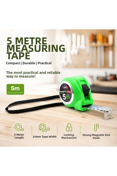 Generic Brand 12 Pieces Measuring Tape 5Mtx25Mm Tape Measure