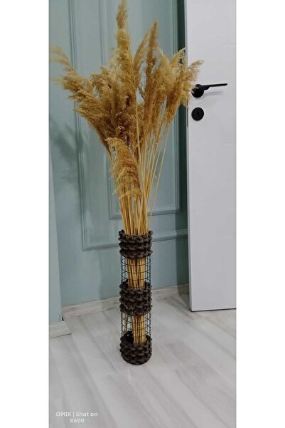 Egindra Bohemian Style Vase Straw Weave Vase Pampas Vase Dry Flower Vase Anth...
