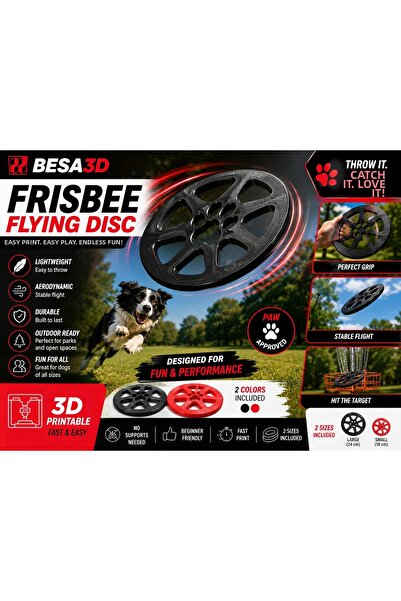 besa3d Pet Toy Fun Frisbee for Your Dogs