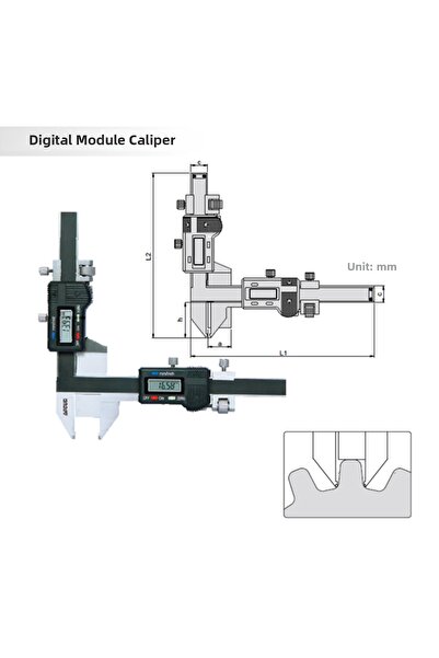 ACCUD Digital Module Caliper M1-25Mm