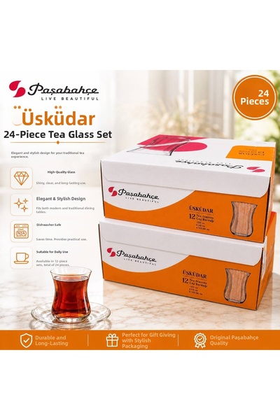 Paşabahçe 24 Tea Cups 120 Cc