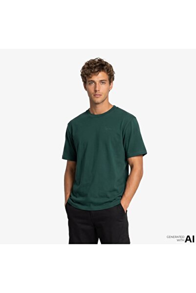 KARL KANI Signature Washed Oversized Men's Green T-Shirt