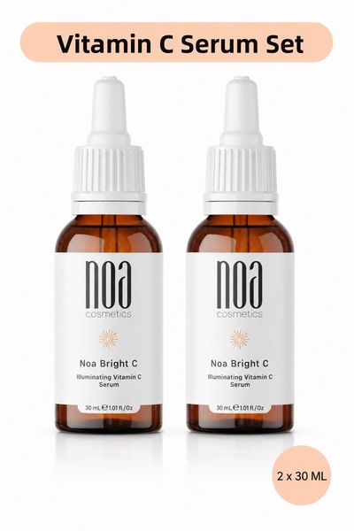 noa cosmetics Anti-Blemish Brightening Vitamin C Serum - Hyaluronic Acid, Glu...