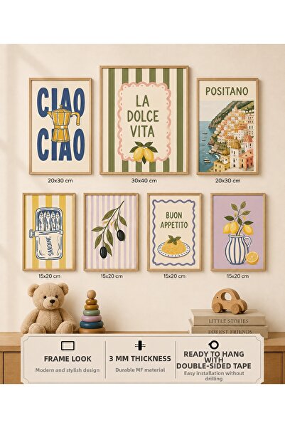 UNT 7-Frame View of the Mediterranean |   Lemon |   Olive |   Modern |   Ital...