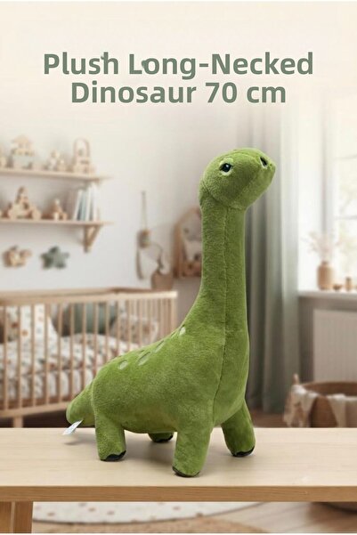 Tıfıl Toys Large Dinosaur Plush 70 Cm; Cute and Comfortable Sleeping Pillow a...