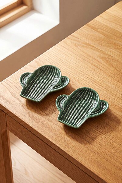 TRENDYOLMİLLA HOME طقم من 2 طبق على شكل صبار 14 سم TPHSS26TBK00068