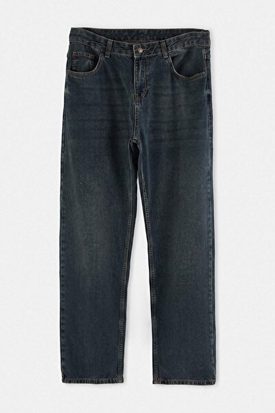 Trendyol Kollektion Blaue Herrenjeans aus 100 % Baumwolle mit speziell gewasc...