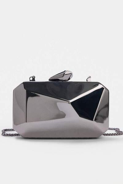 TRENDYOL SHOES Anthracite Women's Portfolio & Clutch Bag Takaw27Py00010