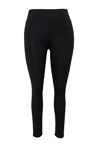 Trendyol Curve Black Push- up Feature Full Length Knitted Sports Leggings Tbb...