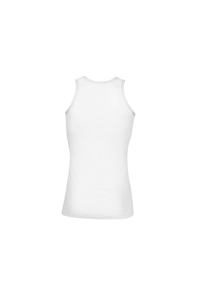 FASHION ACADEMY Mens Vest (Rib) White 3 Pack