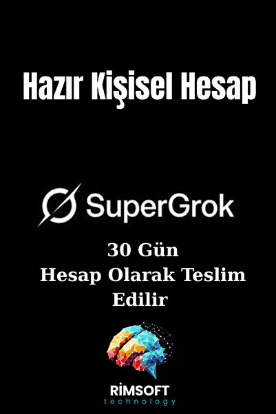 xAI Süper Grok Kişisel Hazır Hesap 30 gün
