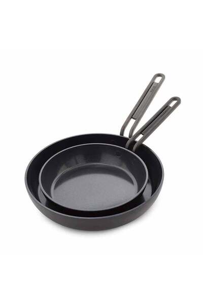 Greenpan Stanley Tucci™ Kızartma Tavası 2'li 20 cm + 26 cm Milano Siyah