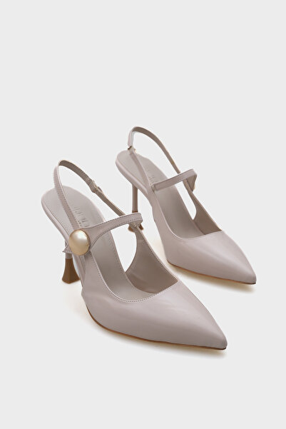 Capone Outfitters Holly λουστρίνι με ψηλοτάκουνο μεταλλικό στιλέτο με λουράκι