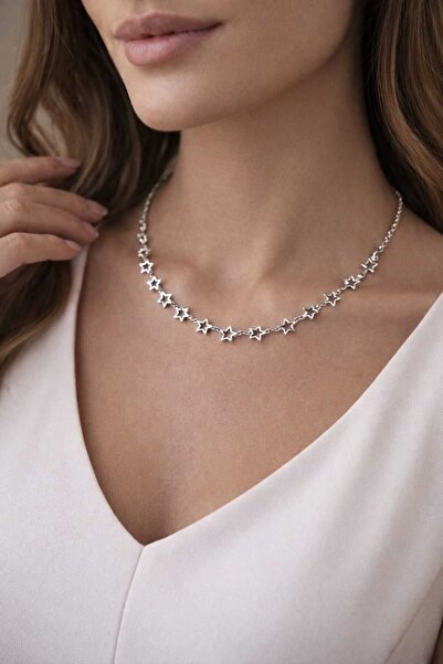 Corvus kolye&bileklik Star Detailed Necklace
