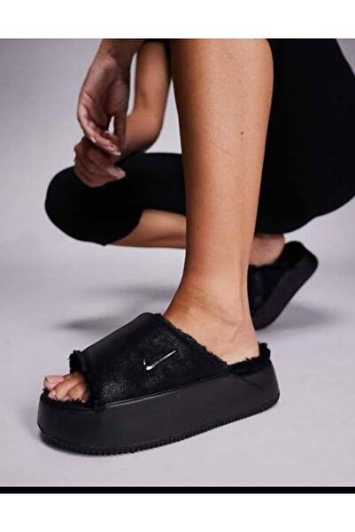 Nike Wmns Calm Elevation Fur Kadın Terlik ASLAN SPORT