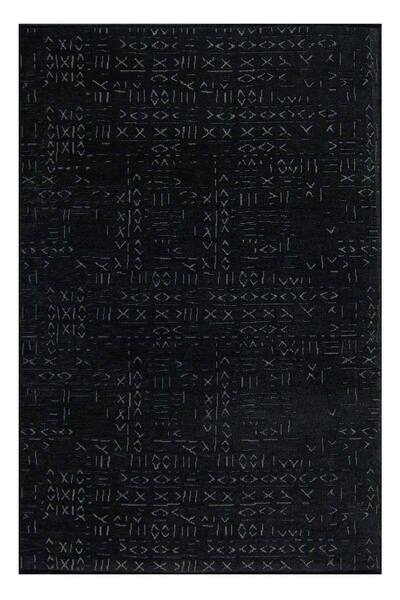 suite Rio Dikdörgent Halı 6305 Antrasit Şönil Kilim Kaymaz Tabanlı Yıkanabili...