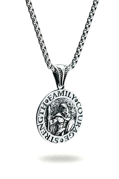 AK STORE SİLVER Erkek, Cesaret, Güç, Aile (Courage,Strength,Family) K-107 Pas...