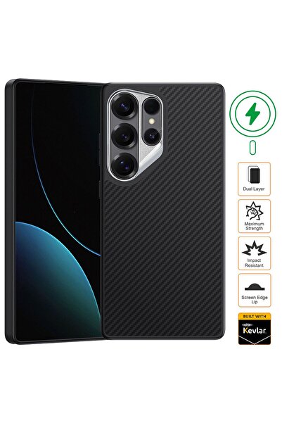 Gekko Mobile Husă din Aramid pentru Samsung S25 Ultra, Armură, Fibră de Kevla...