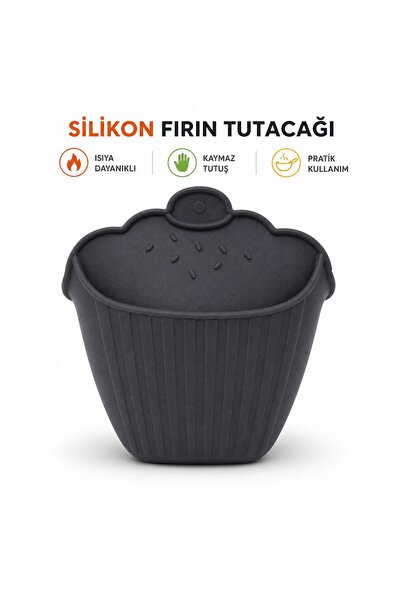 homvira 🔥 Premium 2'li Silikon Fırın Eldiveni – Isıya Dayanıklı, Kaymaz, Şık...