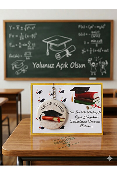 ORGANİZASYON HEDİYEM 10 ADET MEZUNİYET HEDİYESİ BÜYÜK BOY ANAHTARLIK VE AÇACA...