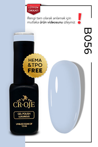 CROJE KALICI OJE Kalıcı Oje B056 Mavi (12 ML.)
