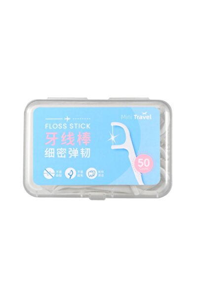 Miniso Lisanslı Seyahat Boy Kürdanlı Diş İpi Seti Hijyenik Taşıma Kutulu 50 A...