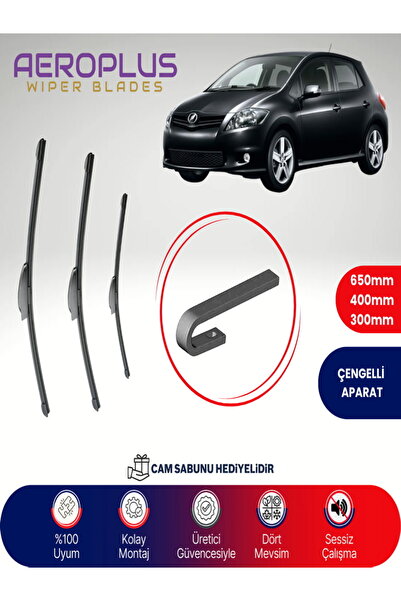 Aeroplus Toyota Auris Ön Arka Muz Silecek Takımı 2007-2012