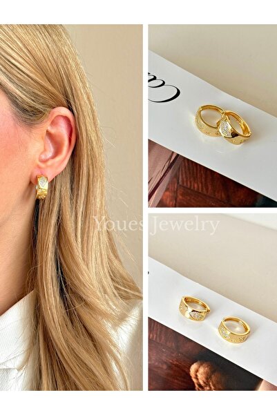 YOUES JEWELRY 316l Çelik CM VİP Seri 14 K Altın Renk Lüx Renk Gold VIP Seri P...